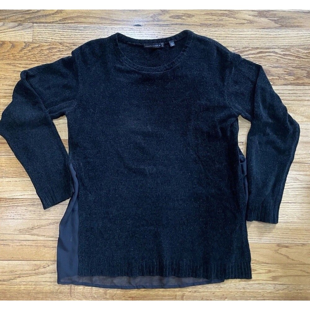 William Rast Women’s XL Black Long Sleeve Blouse Shirt Top